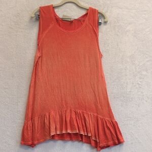 Dantelle Women's‎ Salmon Ruffle Western Tank Top Size M